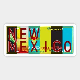 New Mexico License Plates Sticker